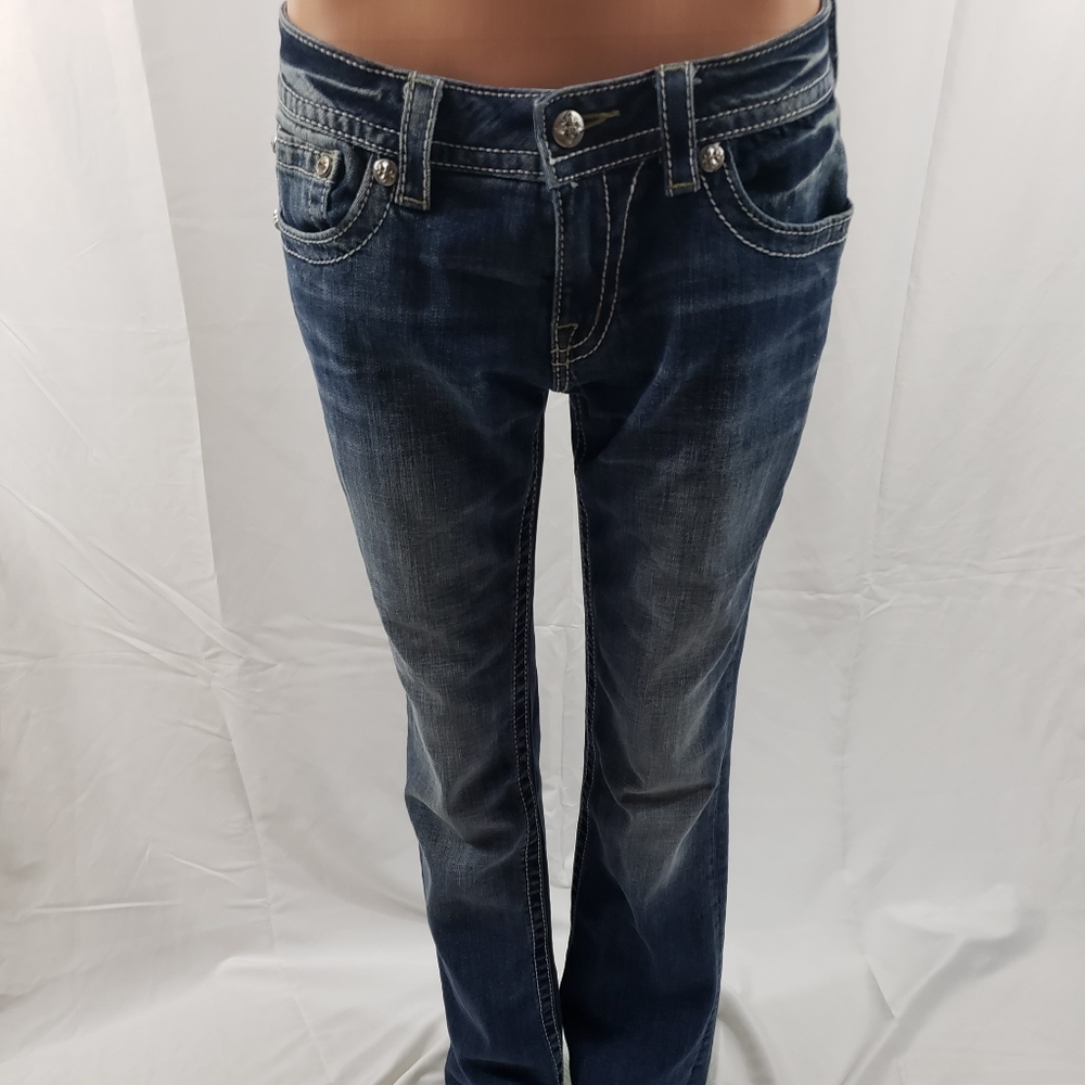Miss Me Rhinestone Adorned Bootcut Jeans - Size 30